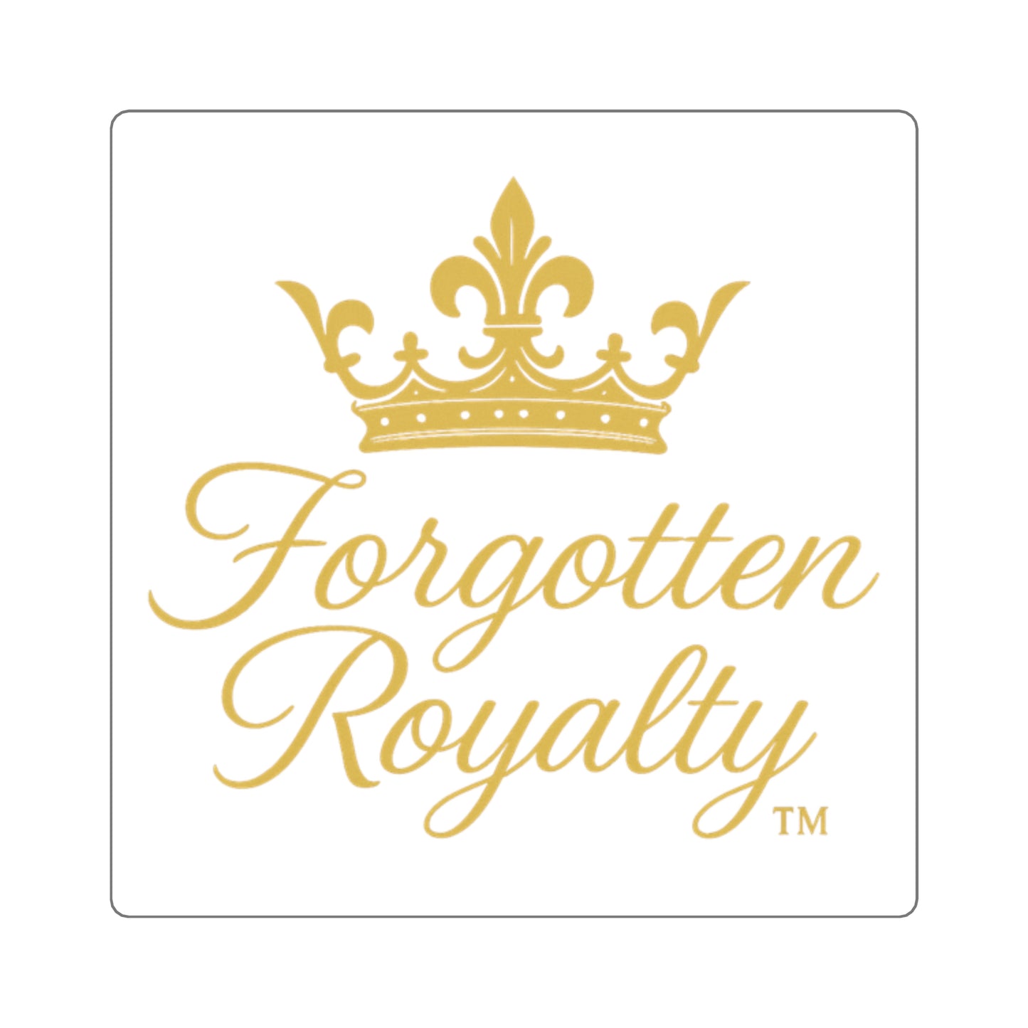 Crown Emblem Square Stickers, Chic Laptop Decals, Royalty-Themed Decor, Perfect for Gifts, Party Favors, Home & Office