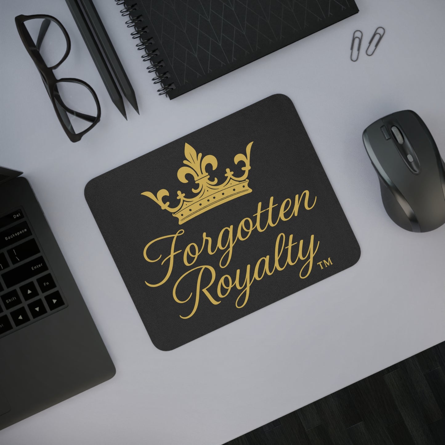 Royalty Themed Desk Mouse Pad - Perfect for Office Decor, Gift for Graduates, Home Office Essential, Laptop Accessory, Gaming Setup