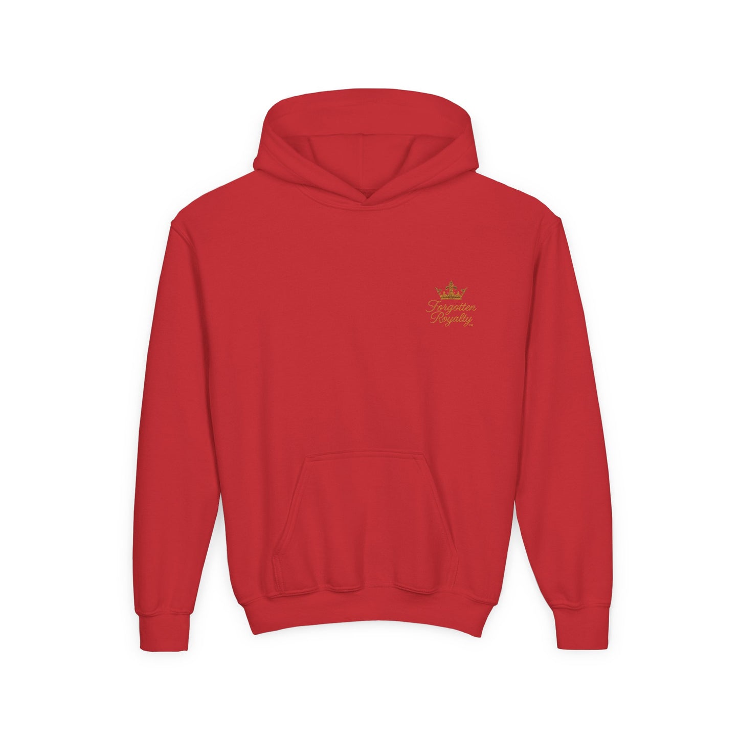 Youth Crown Embroidered Hooded Sweatshirt, Cozy Youth Pullover, Children's Hoodie, Gift for Kids, Casual Winter Wear