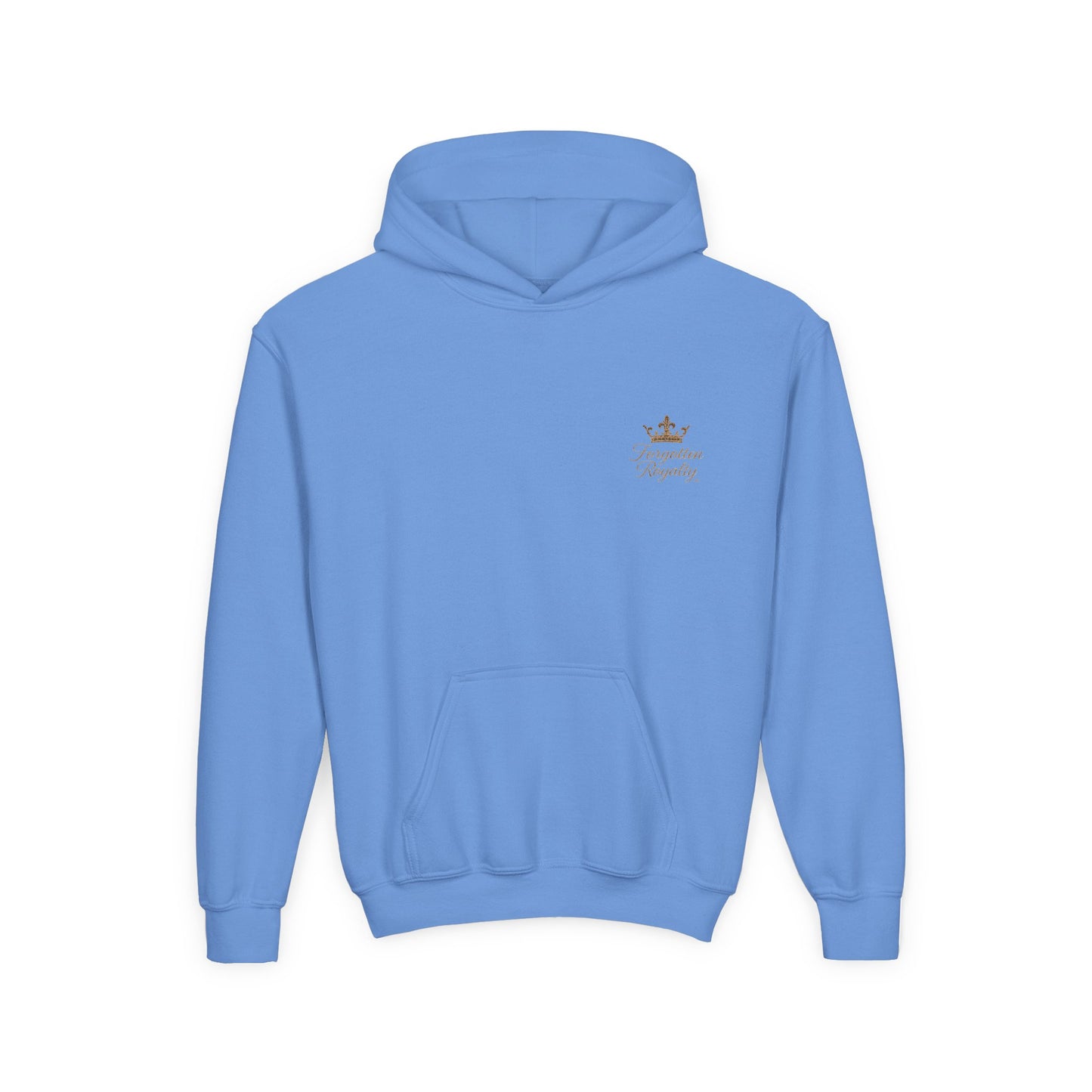 Youth Crown Embroidered Hooded Sweatshirt, Cozy Youth Pullover, Children's Hoodie, Gift for Kids, Casual Winter Wear