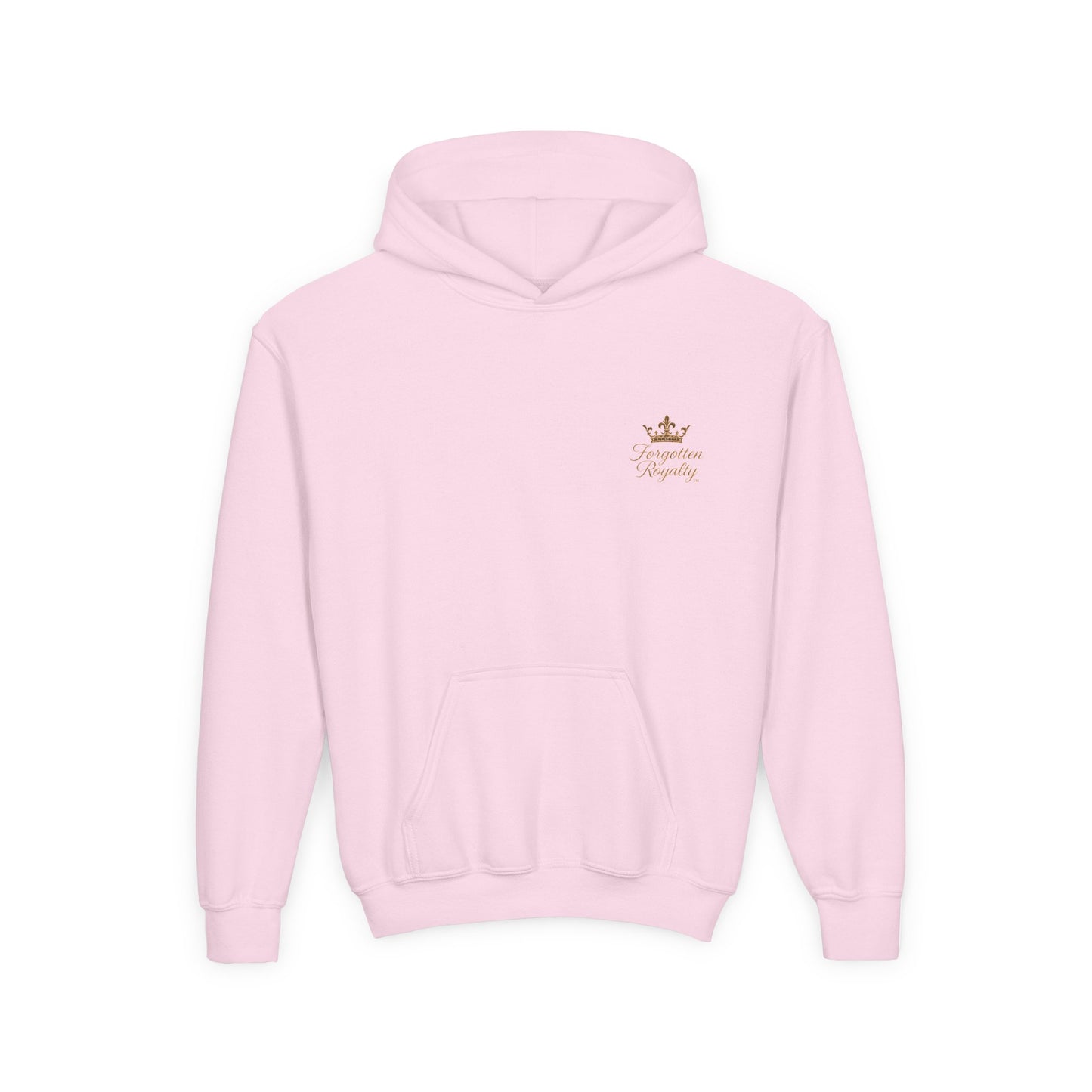 Youth Crown Embroidered Hooded Sweatshirt, Cozy Youth Pullover, Children's Hoodie, Gift for Kids, Casual Winter Wear