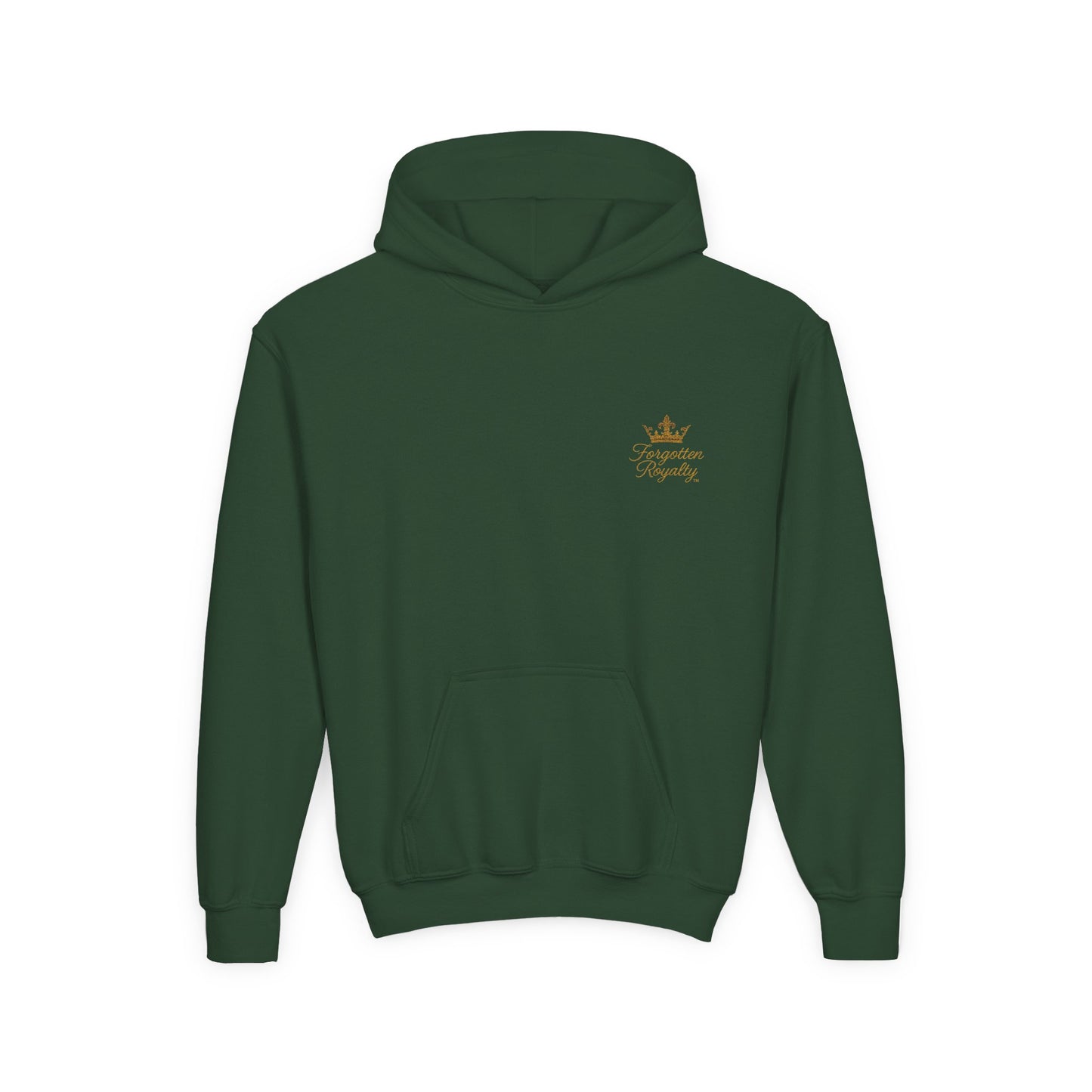 Youth Crown Embroidered Hooded Sweatshirt, Cozy Youth Pullover, Children's Hoodie, Gift for Kids, Casual Winter Wear