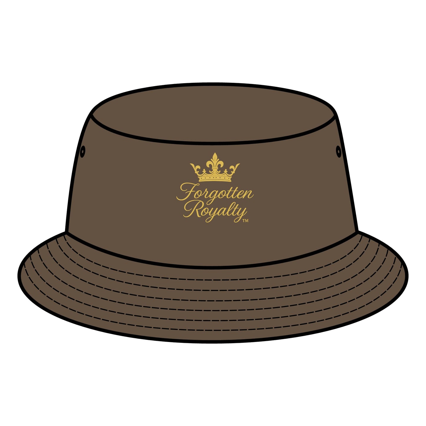 Crowned Bucket Hat | Fun Summer Accessory, Gift for Fashion Lovers, Trendy Headwear, Perfect for Festivals, Beach Days