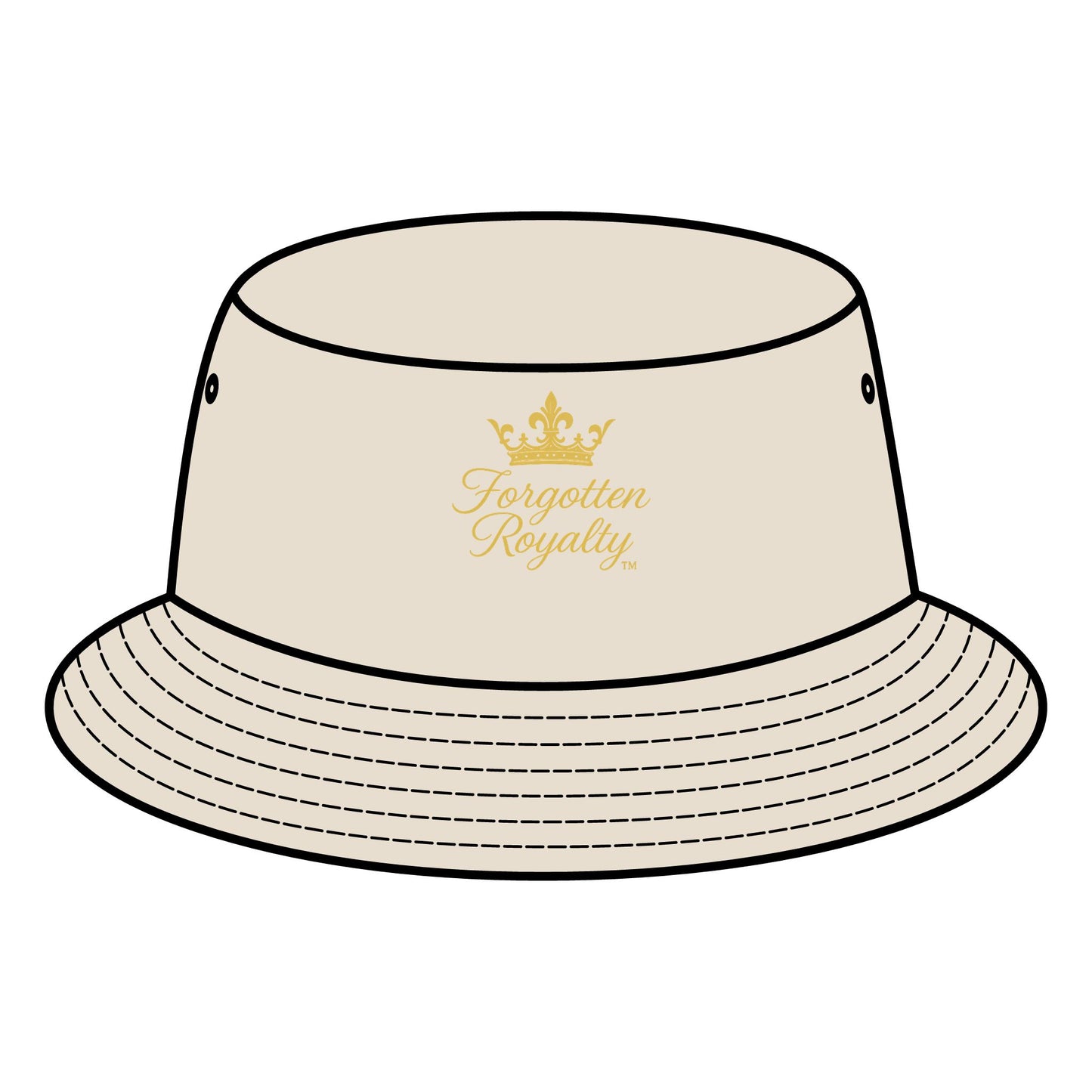 Crowned Bucket Hat | Fun Summer Accessory, Gift for Fashion Lovers, Trendy Headwear, Perfect for Festivals, Beach Days