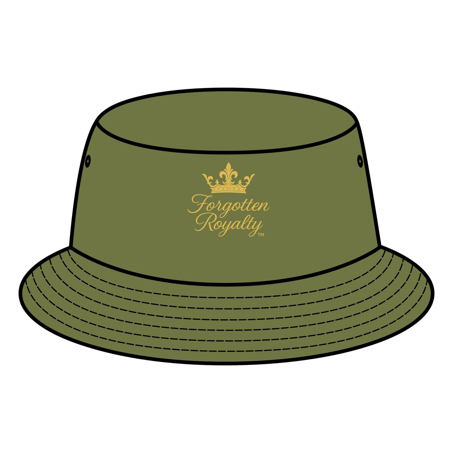 Crowned Bucket Hat | Fun Summer Accessory, Gift for Fashion Lovers, Trendy Headwear, Perfect for Festivals, Beach Days