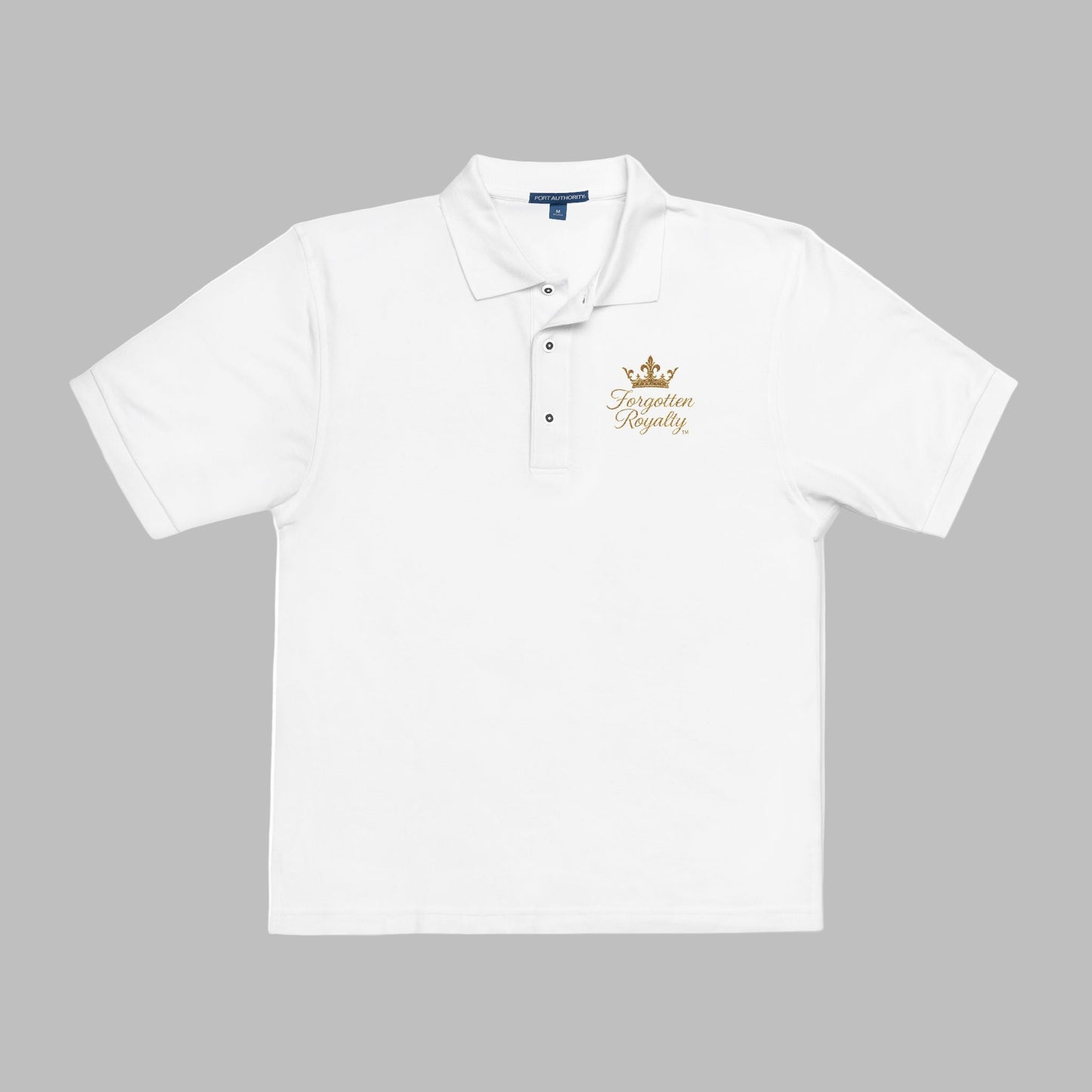 Embroidered Unisex Polo Shirt - Crown Design for Casual Elegance, Great for Weddings, Anniversaries, Birthdays, Father's Day