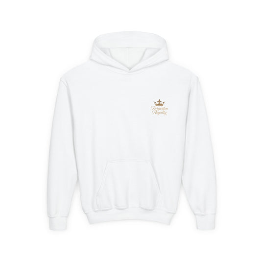 Youth Crown Embroidered Hooded Sweatshirt, Cozy Youth Pullover, Children's Hoodie, Gift for Kids, Casual Winter Wear