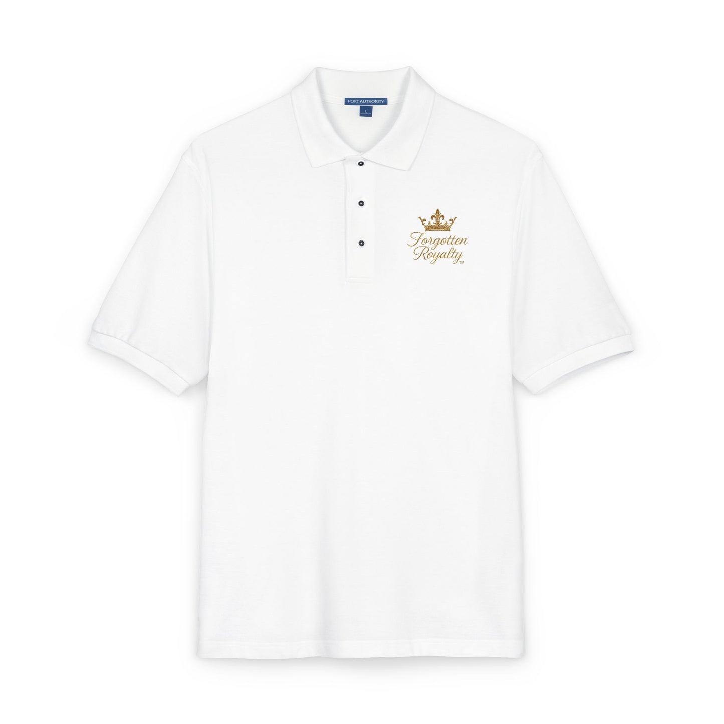 Embroidered Unisex Polo Shirt - Crown Design for Casual Elegance, Great for Weddings, Anniversaries, Birthdays, Father's Day