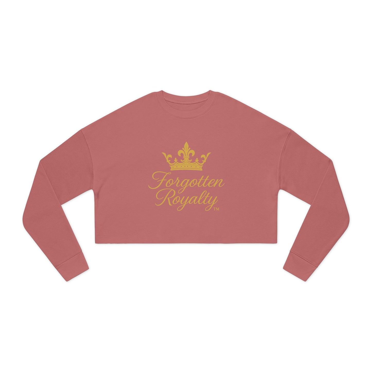 Royalty Vibes Women's Cropped Sweatshirt, Trendy Pullover, Stylish Summer Wear, Gift for Her, Casual Outfit, Lounge Wear