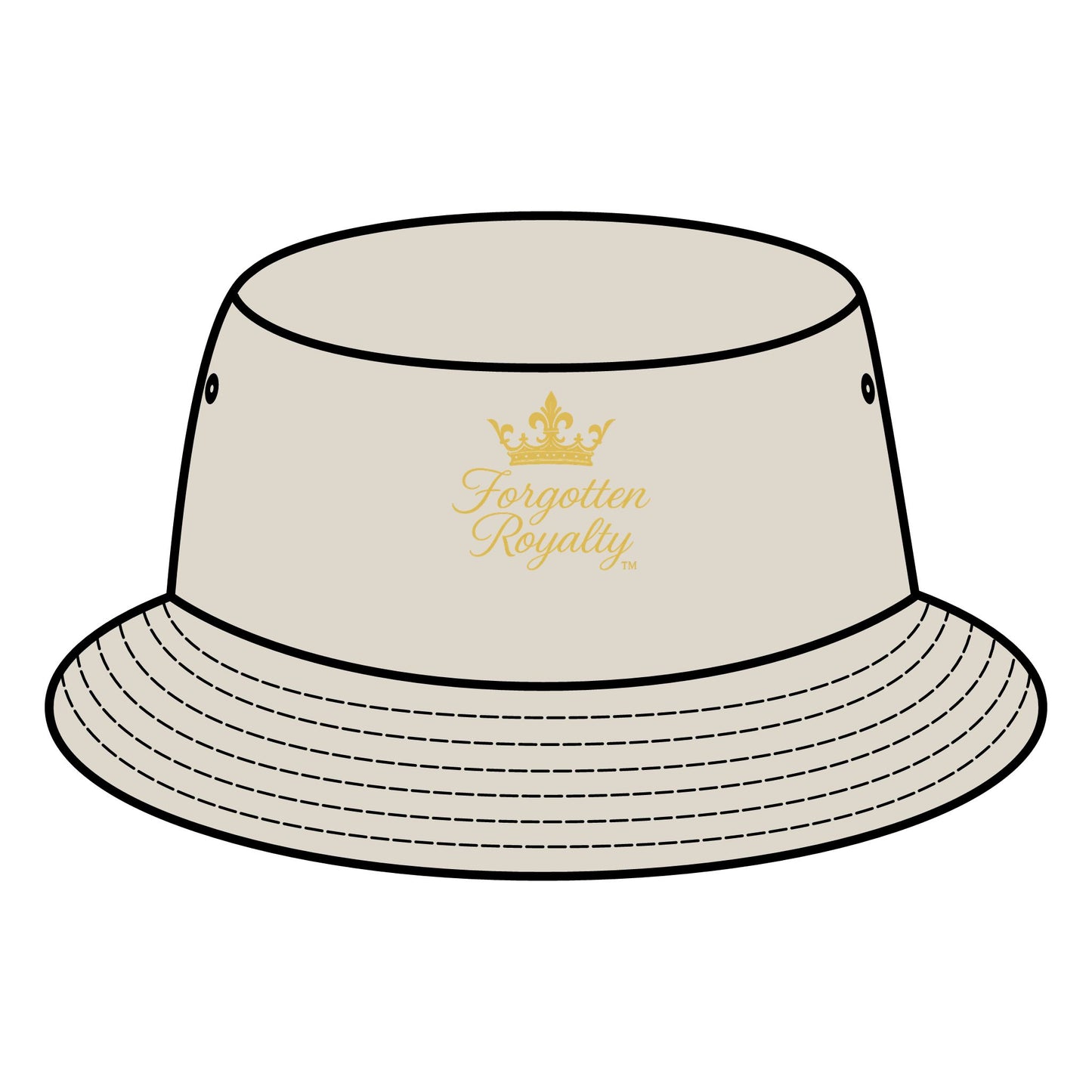 Crowned Bucket Hat | Fun Summer Accessory, Gift for Fashion Lovers, Trendy Headwear, Perfect for Festivals, Beach Days
