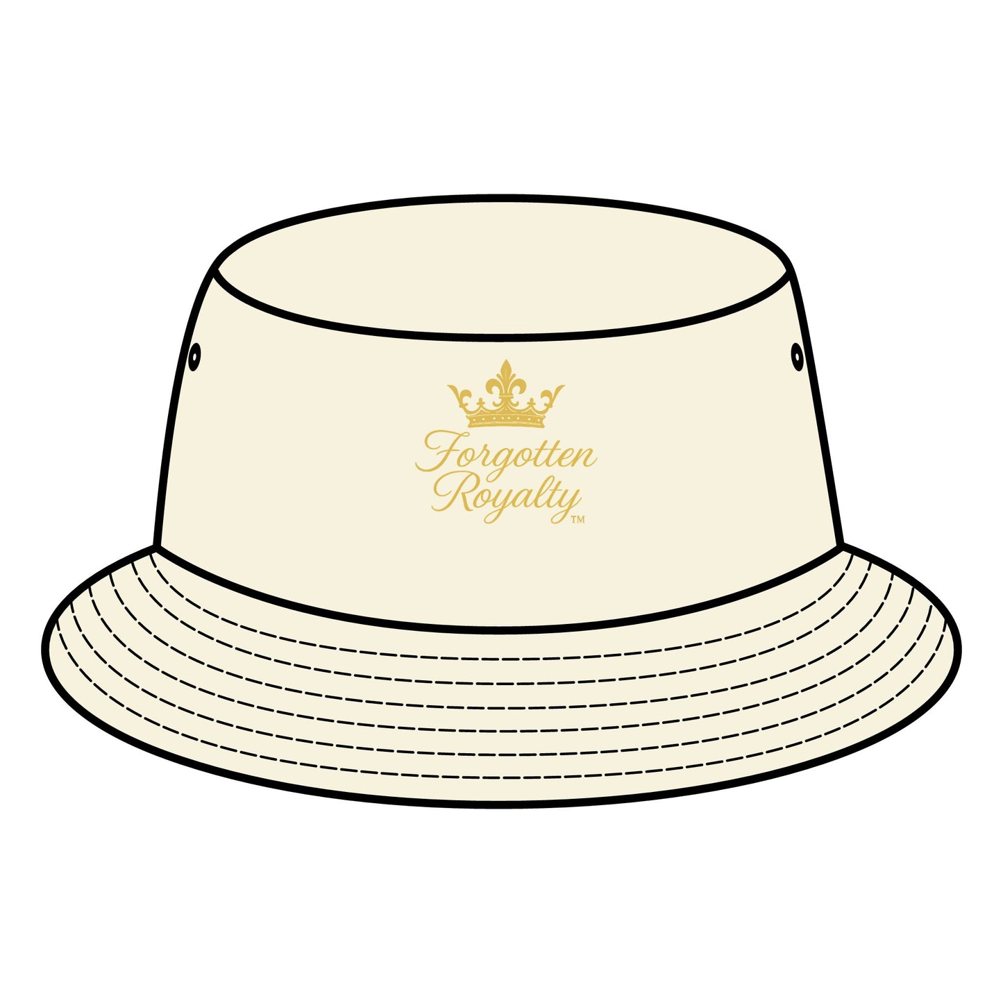 Crowned Bucket Hat | Fun Summer Accessory, Gift for Fashion Lovers, Trendy Headwear, Perfect for Festivals, Beach Days