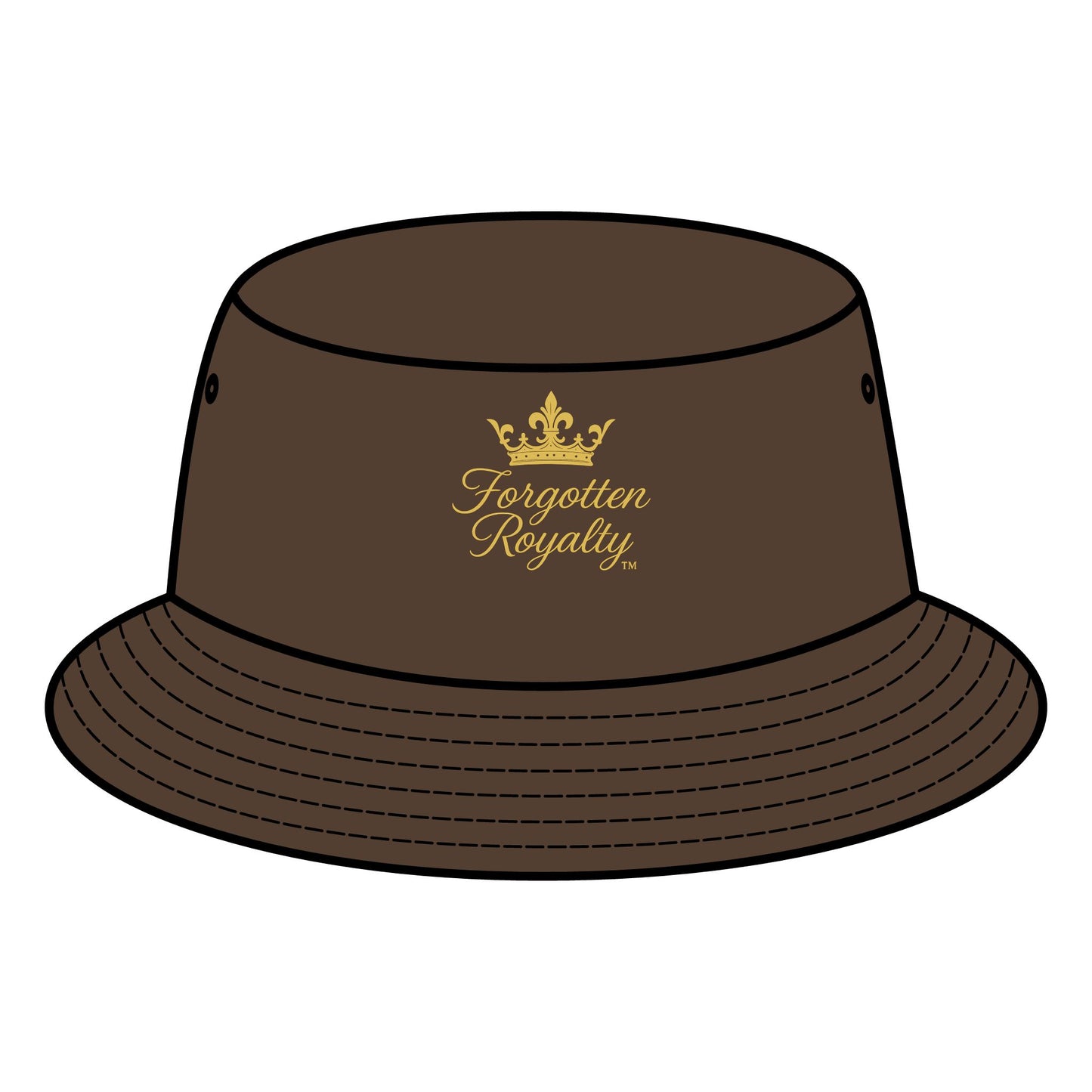 Crowned Bucket Hat | Fun Summer Accessory, Gift for Fashion Lovers, Trendy Headwear, Perfect for Festivals, Beach Days